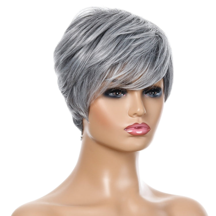 Ladies Short Straight Hair Wig High Temperature Silk Chemical Fiber Headgear, Wig-332, Wig-335