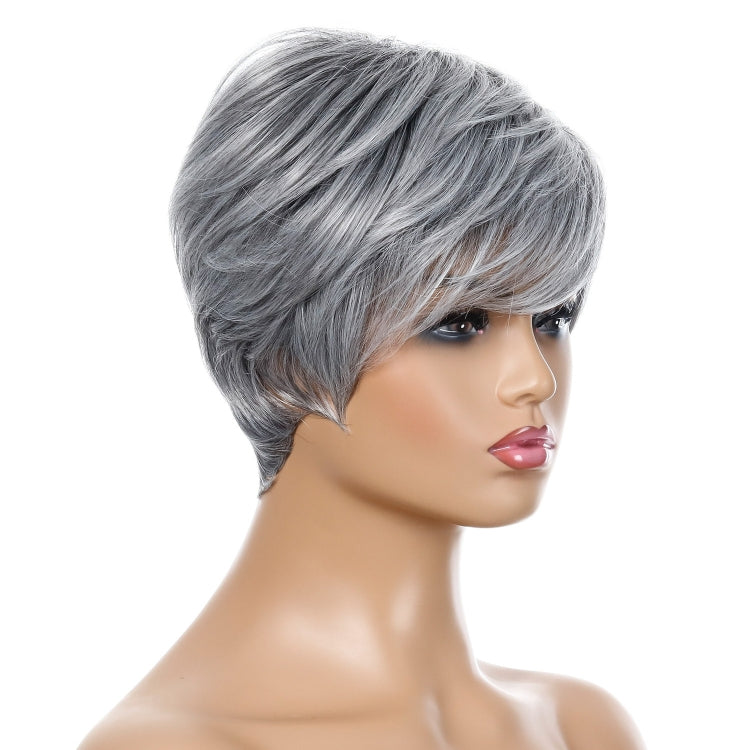 Ladies Short Straight Hair Wig High Temperature Silk Chemical Fiber Headgear, Wig-332, Wig-335