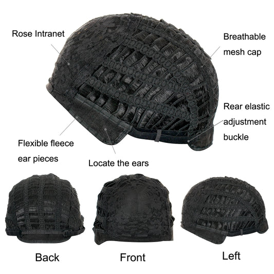 Ladies Short Straight Hair Wig High Temperature Silk Chemical Fiber Headgear, Wig-332, Wig-335