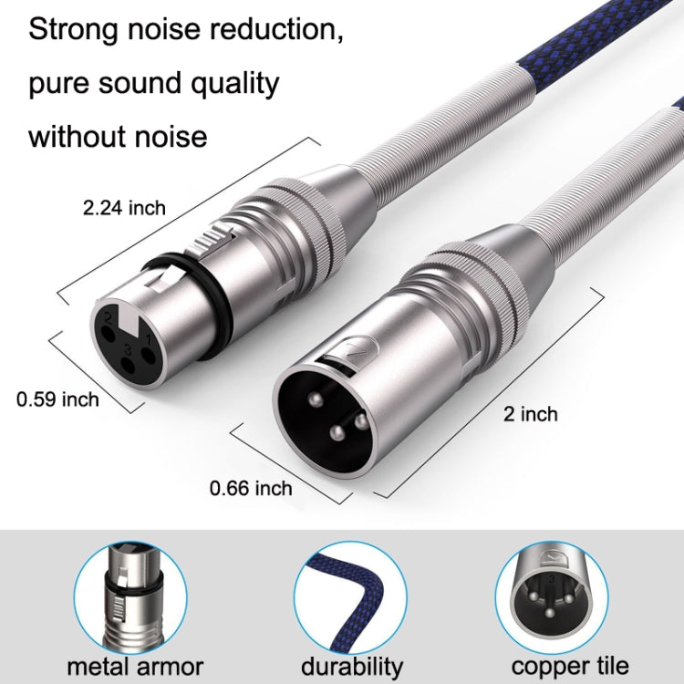 LHD010 Caron Male To Female XLR Dual Card Microphone Cable Audio Cable