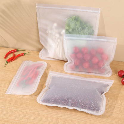 10pcs EVA Refrigerator Reusable Food Airtight Peservation Bag, Size:, Small, Medium, Large, Extra Large