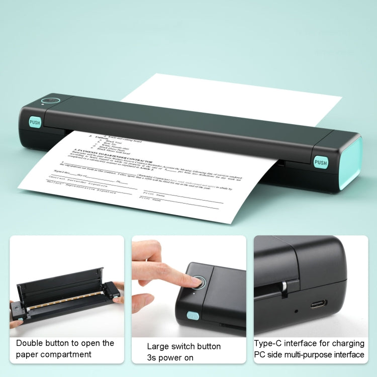M08F Bluetooth Wireless Handheld Portable Thermal Printer
