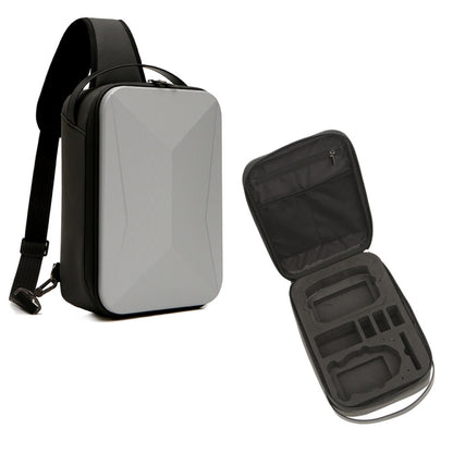 حقيبة تخزين صلبة لـ DJI Mini 3 / Mini 3 Pro، حقيبة صدر، حقيبة كتف، حقيبة رسول، M3-010 (رمادي غامق)، M3-010 (فضي)