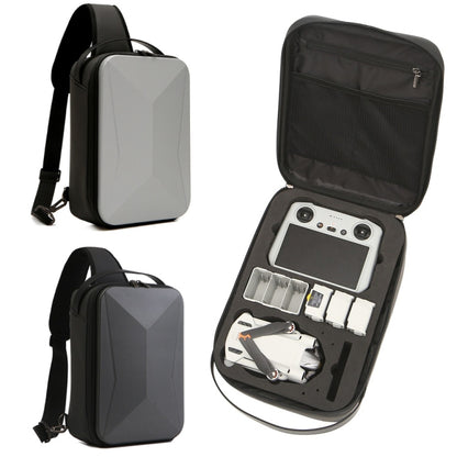 حقيبة تخزين صلبة لـ DJI Mini 3 / Mini 3 Pro، حقيبة صدر، حقيبة كتف، حقيبة رسول، M3-010 (رمادي غامق)، M3-010 (فضي)