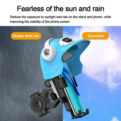 Small Helmet Sunscreen Phone Stand Bracket Motorcycle Mobile Phone Holder,Spec:, Handlebar White, Rearview Mirror Blue, Rearview Mirror White, Blue Helmet, White Helmet
