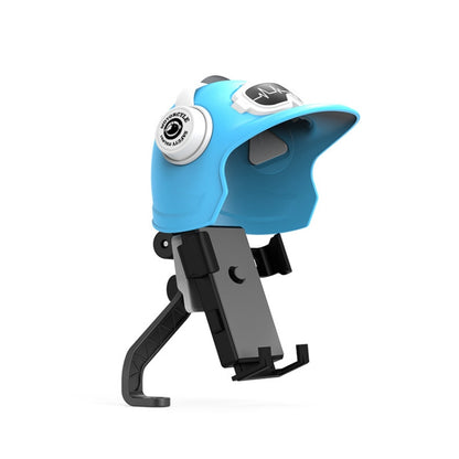 Small Helmet Sunscreen Phone Stand Bracket Motorcycle Mobile Phone Holder,Spec:, Handlebar White, Rearview Mirror Blue, Rearview Mirror White, Blue Helmet, White Helmet