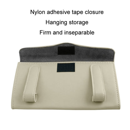 Car Sun Visor Tissue Holder Leather Hanging Storage Box