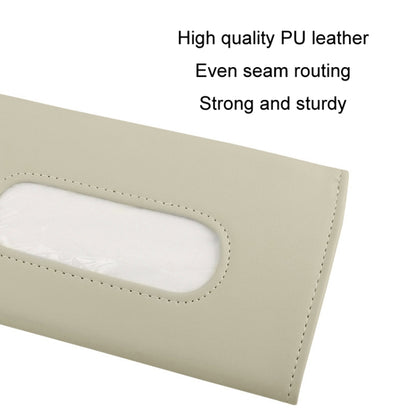 Car Sun Visor Tissue Holder Leather Hanging Storage Box