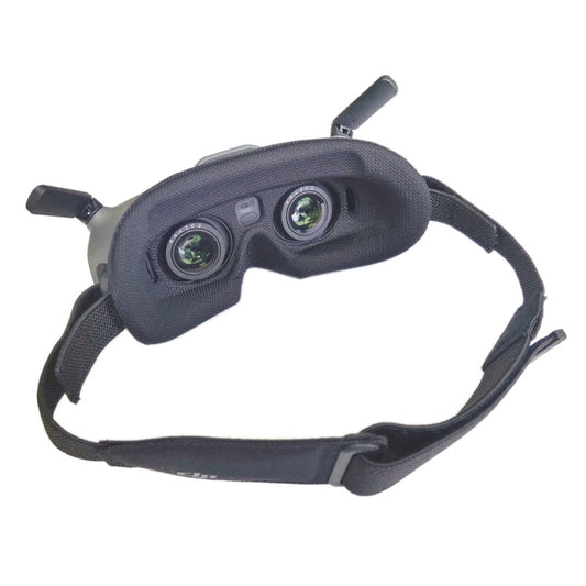 For DJI Goggles 2 Foam Padding Sponge Eye Pad Mask, Black, With Lens Cover Black