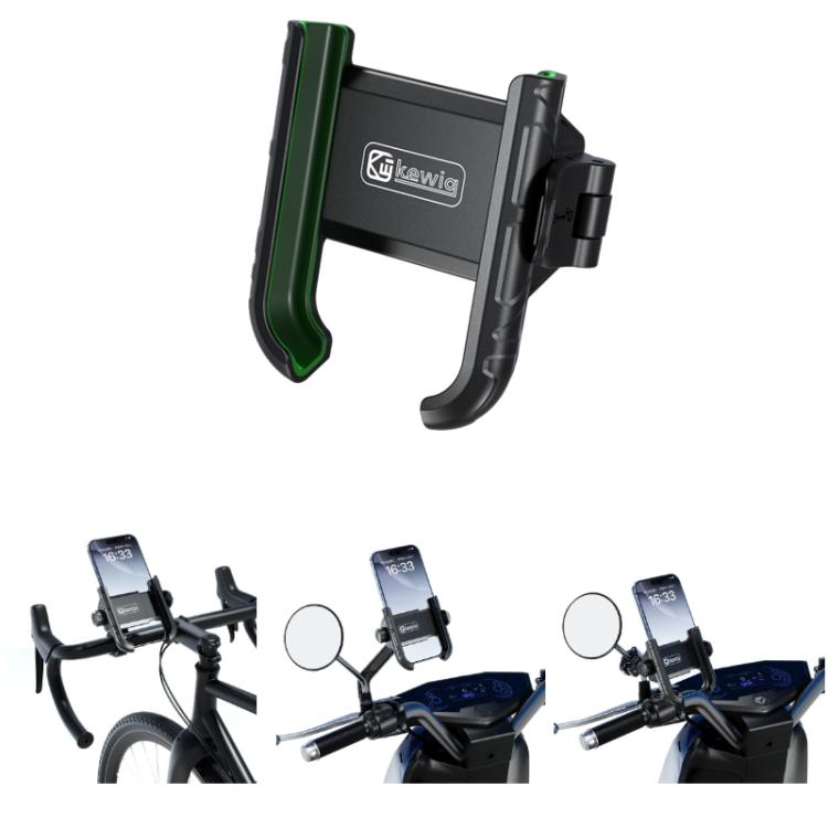 Kewig Motorcycle Bicycle Non-Blocking Mobile Phone Camera Navigation Bracket