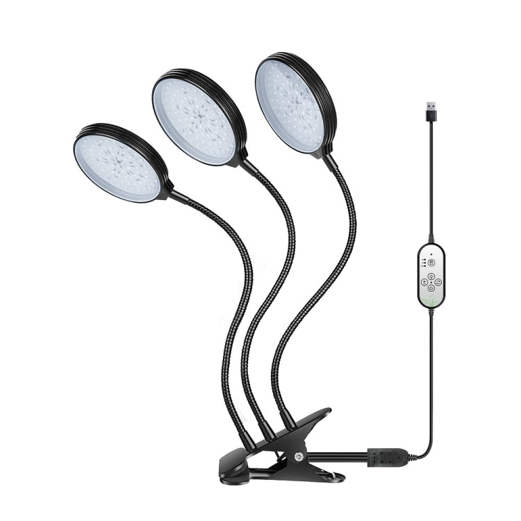 ضوء نمو النباتات LED مع جهاز تحكم عن بعد USB وتوقيت ملء الضوء، رأس واحد، رأسان، ثلاثة رؤوس، أربعة رؤوس