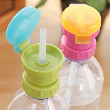 2pcs CJ07205 Baby Straw Lids Portable Drinking Straw Lids for Children, 2pcs Green, 2pcs Pink