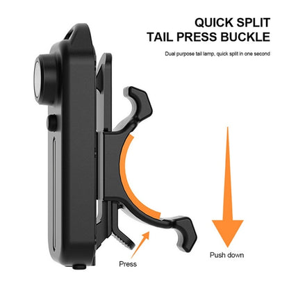 Bicycle Tail Light Type-C Rechargeable Outdoor Warning Light With Pen Clip