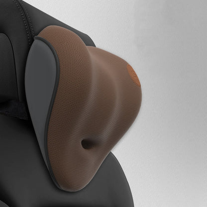 SR-21 Car Lumbar Cushion Headrest Seat Memory Foam Accessories, Style:, Ordinary Headrest (Black), Ordinary Headrest (Gray), Ordinary Headrest (Brown), Massage Headrest (Black), Massage Headrest (Gray), Massage Headrest (Brown)�������������������������...