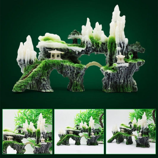 Stone Fish Tank Landscape Simulation Resin Aquarium Decorative Ornament, Style:, Cave Mountain C, Cave Mountain D, Small Rockery, Three-legged Rockery, Big Rockery, Shunfeng Mountain, Yu Mountain, Tianzhu Mountain, Guanyun Mountain, Jiuxia Mountain����...