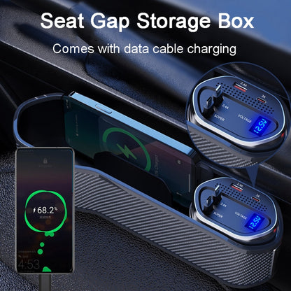 Vehicle Seat Gap Storage Box Organizer Front Seat Console Side Pocket ,Spec:, Wireless Charging Ordinary  Wire, No Wireless Charging Ordinary Wire, Wireless Charging Upgrade Wire, No Wireless Charging Upgrade Wire