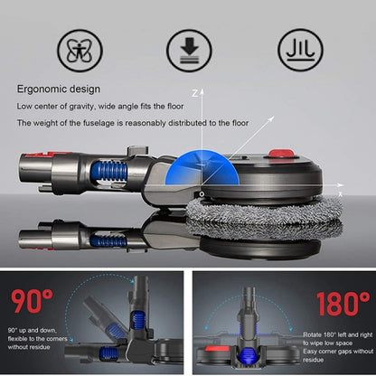 Vacuum Cleaner Electric Mopping Head Integrated Water Tank With 6pcs Rag