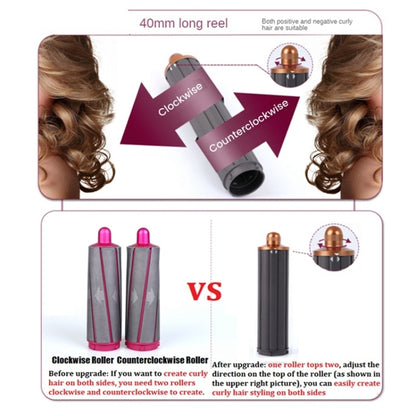 For Dyson Airwrap Hair Dryer i.d. / HS01 / HS05 / HD08 18.6 x 4cm Upgraded Long Curling Barrels Nozzle With Long Adapter Golden