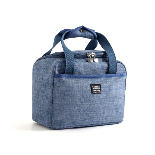 Portable Lunch Bag Thermal Insulated Lunch Box Tote Cooler Handbag, 24  x 17 x 14cm