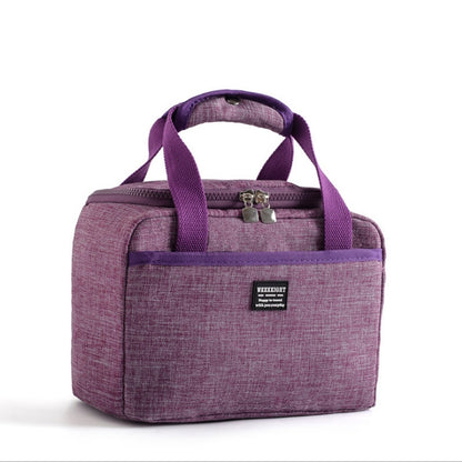 Portable Lunch Bag Thermal Insulated Lunch Box Tote Cooler Handbag, 24  x 17 x 14cm