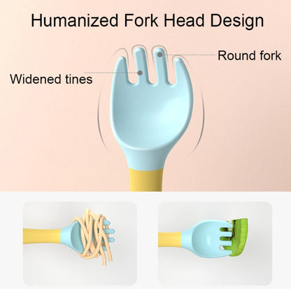 Children Eating Training Tableware Baby Bendable Silicone Soft Spoon, Green
