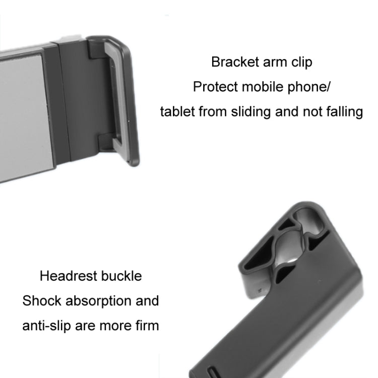 Car Back Seat Buckle Type Rotating Telescopic Mobile Phone Tablet Holder, Tablet Holder(Black)