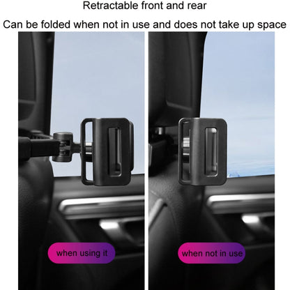 Car Back Seat Buckle Type Rotating Telescopic Mobile Phone Tablet Holder, Tablet Holder(Black)