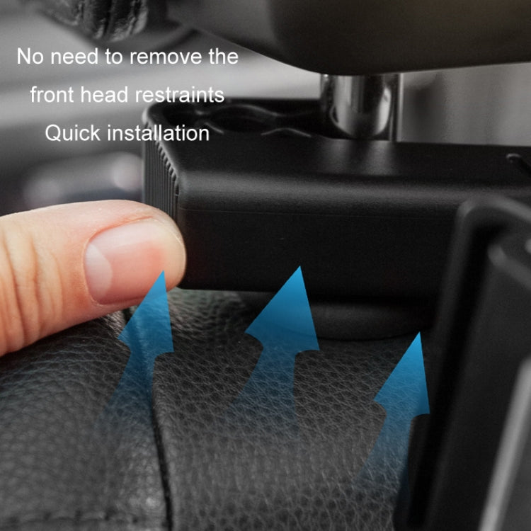 Car Back Seat Buckle Type Rotating Telescopic Mobile Phone Tablet Holder, Tablet Holder(Black)