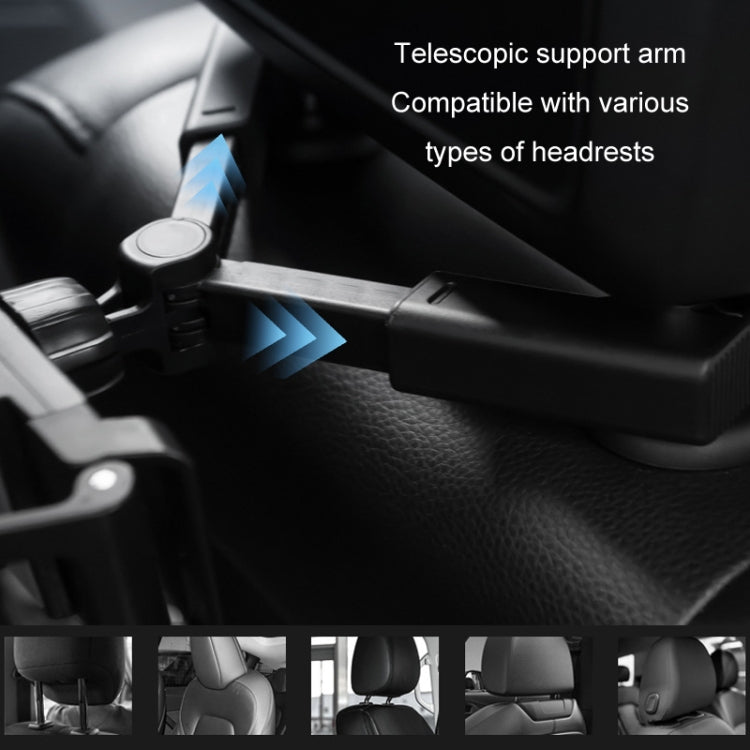 Car Back Seat Buckle Type Rotating Telescopic Mobile Phone Tablet Holder, Tablet Holder(Black)