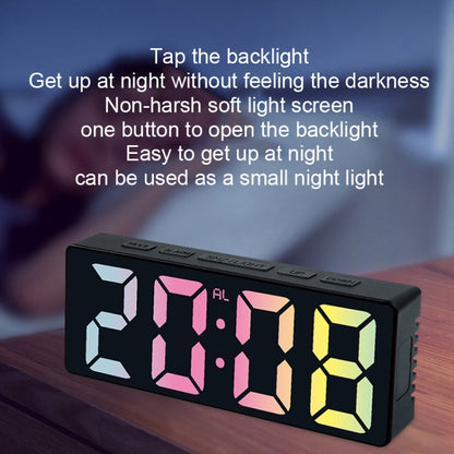 ساعة سطح مكتب رقمية LED 3806C لغرفة المعيشة المنزلية بتقويم دائم وساعة طاولة رقمية