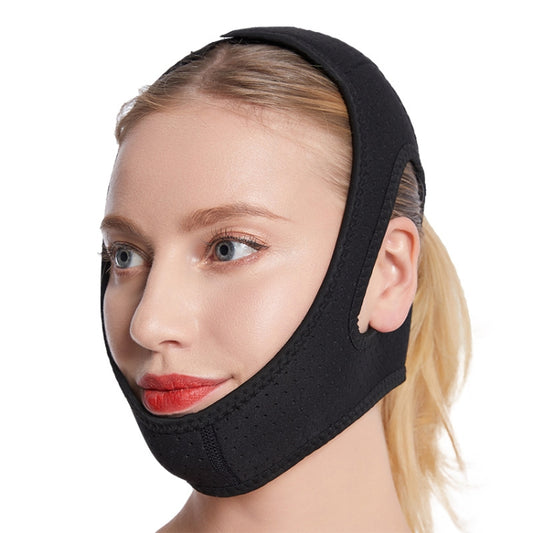MK122 Anti-snoring Belt Triangular Chin Strap Unisex Chin Protection Belt, Black