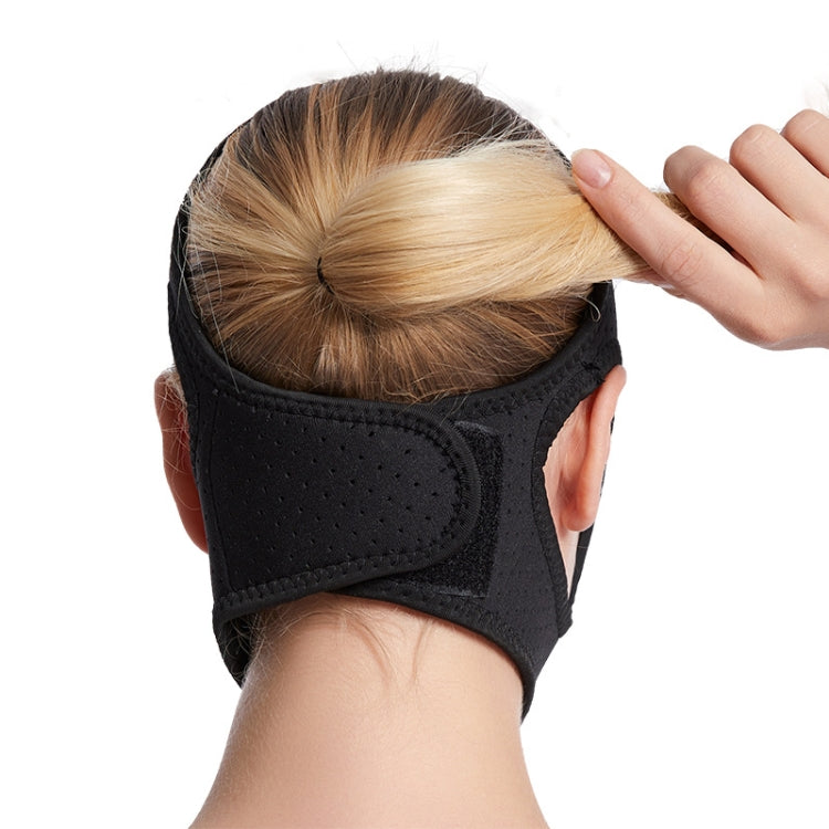 MK122 Anti-snoring Belt Triangular Chin Strap Unisex Chin Protection Belt, Black