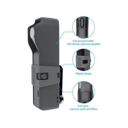 حقيبة حمل RCSTQ مع حقيبة تخزين وحزام لكاميرا DJI OSMO Pocket 2، مناسبة لكاميرا DJI OSMO Pocket 2