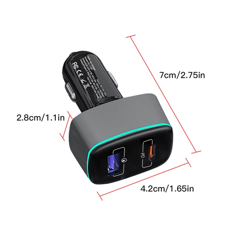 شاحن سيارة RCSTQ 100 واط 2 في 1 لطائرة DJI Mavic 3/Mini 2، لطائرة DJI Mavic 3/Mini 2