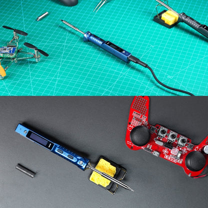 MINIWARE TS101 PD DC Soldering Iron 90W Portable Soldering Pen, With BC2 Soldering Iron Head, With B2 Soldering Iron Head, With I Soldering Iron Head, With KU Soldering Iron Head, With K Soldering Iron Head, With D24 Soldering Iron Head����������������...