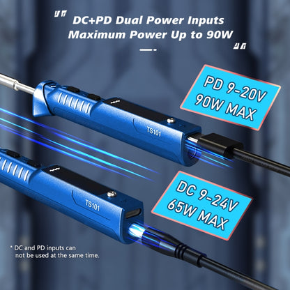 MINIWARE TS101 PD DC Soldering Iron 90W Portable Soldering Pen, With BC2 Soldering Iron Head, With B2 Soldering Iron Head, With I Soldering Iron Head, With KU Soldering Iron Head, With K Soldering Iron Head, With D24 Soldering Iron Head����������������...