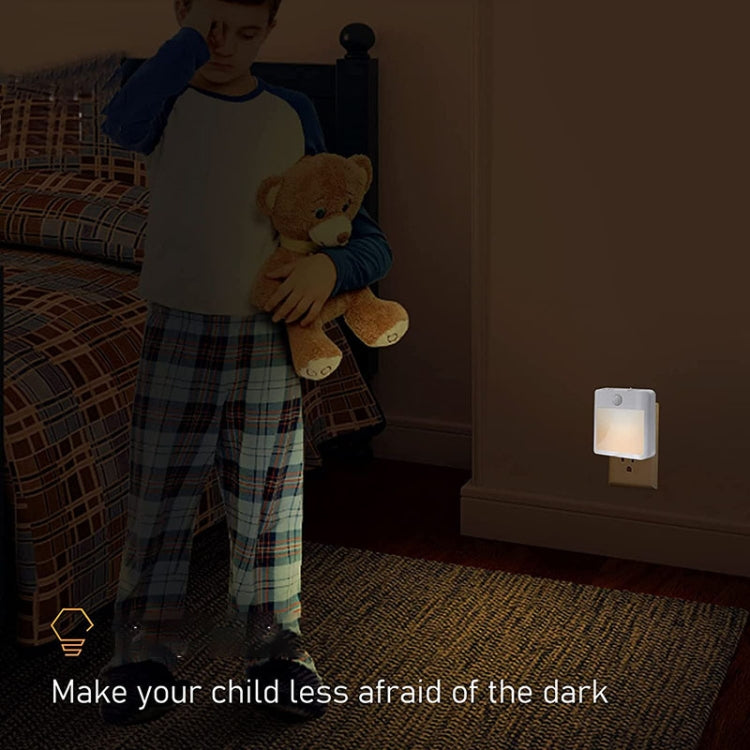 NL2101 Motion Sensor LED Night Light AC Plug Dimming Sleep Lights,Spec:, NL2101 Warm EU Plug, NL2101 Warm and White EU Plug, NL2101 Warm US Plug, NL2101 Warm and White US Plug, NL2101 Warm UK Plug, NL2101 Warm and White UK Plug