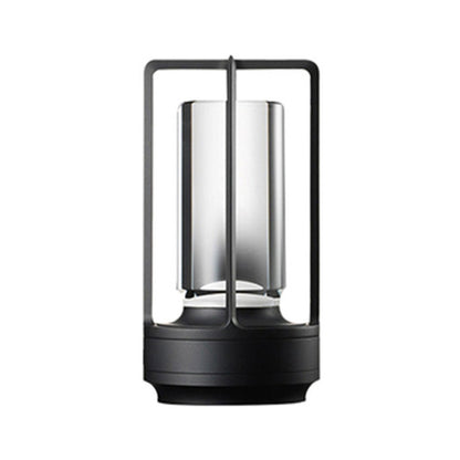 Vintage All Aluminum Cross Table Lamp Hotel Portable Outdoor Camping Touch Night Light