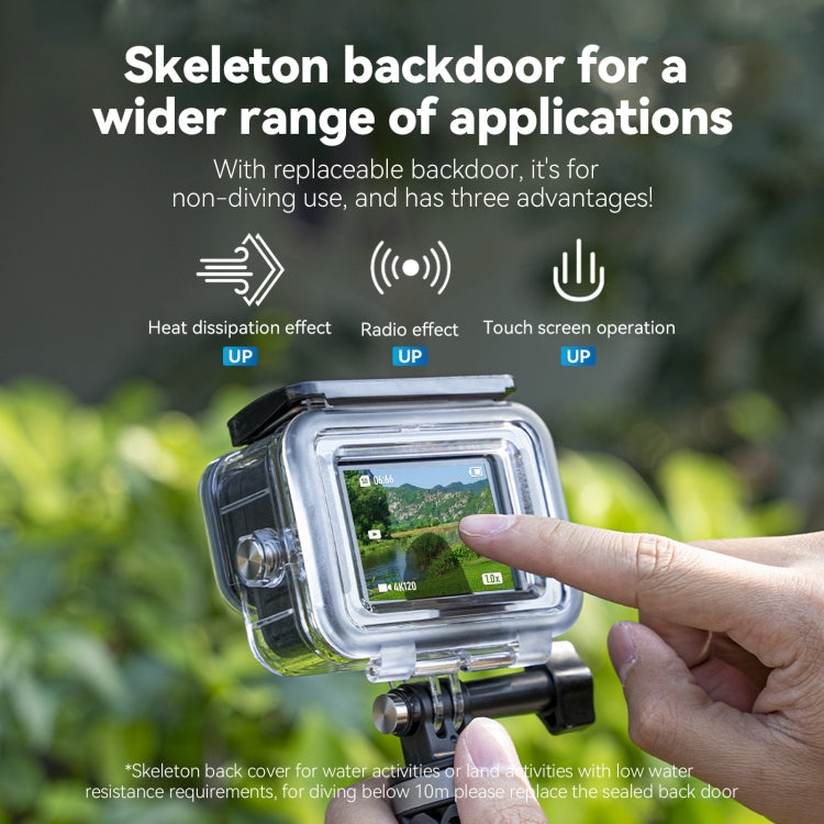 جراب TELESIN مقاوم للماء ومضاد للضباب ومناسب للغوص تحت الماء لكاميرات GoPro Hero11 Black / HERO10 Black / HERO9 Black