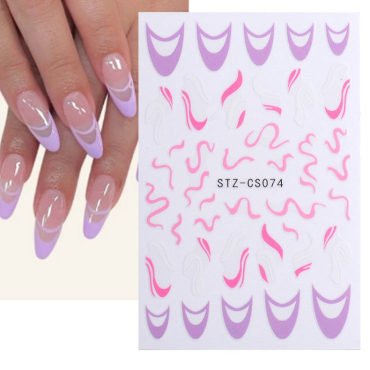 ملصق أظافر على الطراز الفرنسي، ملصقات أظافر مخططة، Stz-CS069، Stz-CS070، Stz-CS071، Stz-CS072، Stz-CS073، Stz-CS074، Stz-CS075، Stz-CS076، Stz-CS077، Stz-CS078، Stz-CS079، Stz-CS090، Stz-CS091، Stz-CS092، Stz-CS116، Stz-CS117، Stz-CS118 ...