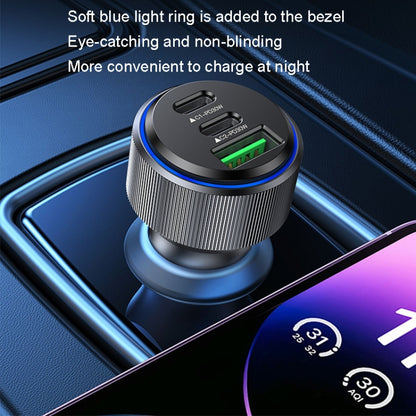 شاحن سيارة سريع من يسيدو Y50 بمنفذ USB 3.0، 30 واط، مصنوع من سبائك الألومنيوم، بتقنية PD، شحن سريع، Y50