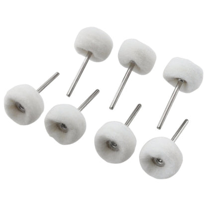 MT-3YM Cashmere Ball Polishing Wheel Metal Mirror Polishing With Rod Wool Grinding Head, 5pcs, 10pcs, 20pcs, 100pcs