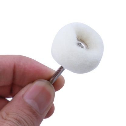 MT-3YM Cashmere Ball Polishing Wheel Metal Mirror Polishing With Rod Wool Grinding Head, 5pcs, 10pcs, 20pcs, 100pcs