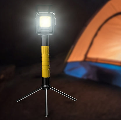 Double Sided COB Flashlight Mini Keychain Light Camping Light, Without Stand, With Stand