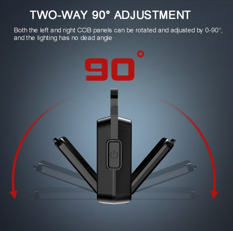 Double Sided COB Flashlight Mini Keychain Light Camping Light, Without Stand, With Stand