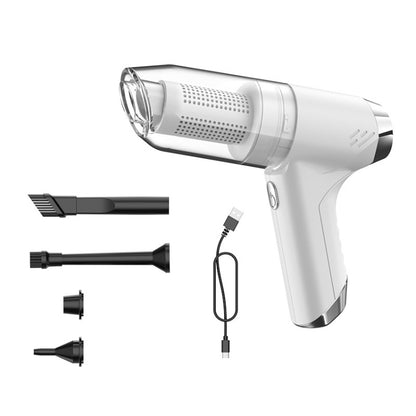 SUITU ST-6671 Wireless Car Vacuum Cleaner Small Handheld Blowing and Suction Dual Use, Style:, Basic Model Black, Basic Model White, Basic Model Black+Floor Brush, Basic Model White+Floor Brush, Brushless Silver Gray, Brushless Dark Green��������������...