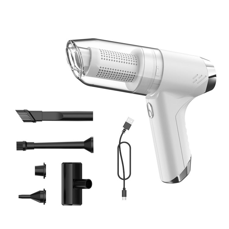SUITU ST-6671 Wireless Car Vacuum Cleaner Small Handheld Blowing and Suction Dual Use, Style:, Basic Model Black, Basic Model White, Basic Model Black+Floor Brush, Basic Model White+Floor Brush, Brushless Silver Gray, Brushless Dark Green��������������...