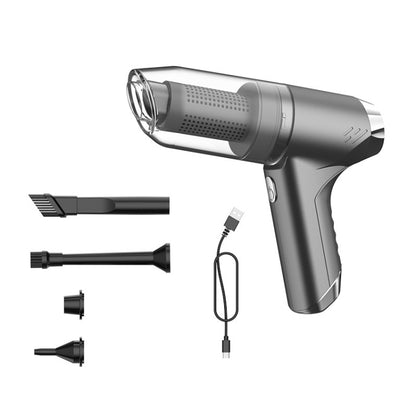 SUITU ST-6671 Wireless Car Vacuum Cleaner Small Handheld Blowing and Suction Dual Use, Style:, Basic Model Black, Basic Model White, Basic Model Black+Floor Brush, Basic Model White+Floor Brush, Brushless Silver Gray, Brushless Dark Green��������������...