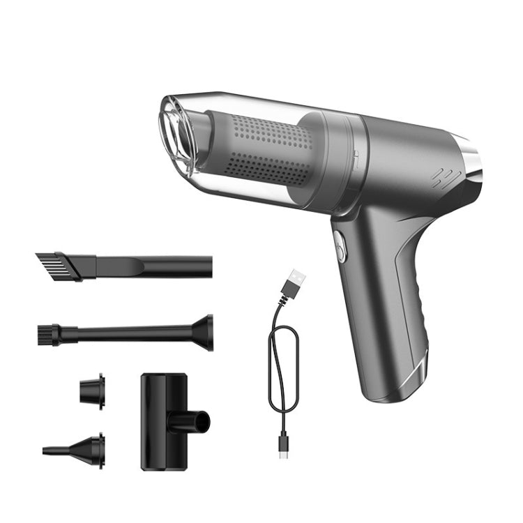 SUITU ST-6671 Wireless Car Vacuum Cleaner Small Handheld Blowing and Suction Dual Use, Style:, Basic Model Black, Basic Model White, Basic Model Black+Floor Brush, Basic Model White+Floor Brush, Brushless Silver Gray, Brushless Dark Green��������������...
