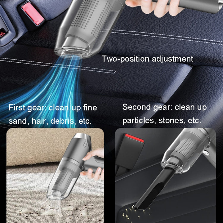 SUITU ST-6671 Wireless Car Vacuum Cleaner Small Handheld Blowing and Suction Dual Use, Style:, Basic Model Black, Basic Model White, Basic Model Black+Floor Brush, Basic Model White+Floor Brush, Brushless Silver Gray, Brushless Dark Green��������������...